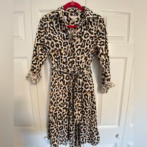 J Crew leopard print dress